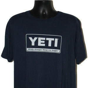 Yeti Coolers T Shirt XL Navy Blue SS